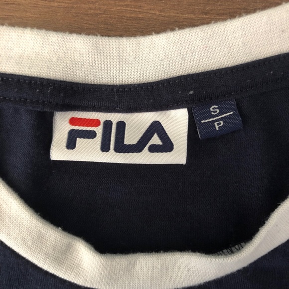 FILA Navy Graphic Print Tee Shirt - Picture 6 of 7